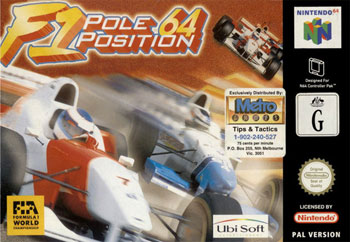 Carátula del juego F1 Pole Position 64 (N64)