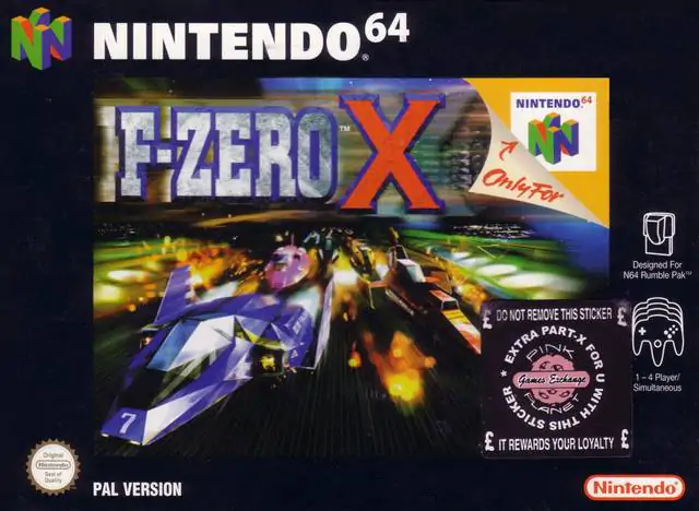 Portada de la descarga de F-Zero X