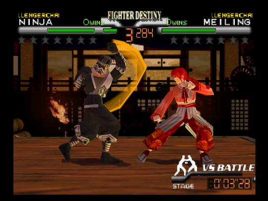 Pantallazo del juego online Fighter Destiny 2 (N64)