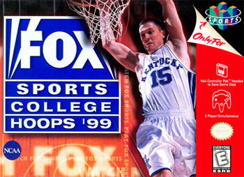 Carátula del juego Fox Sports College Hoops '99 (N64)
