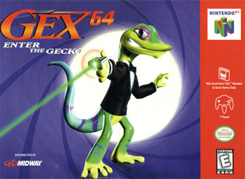 Carátula del juego GEX 64 Enter the Gecko (N64)