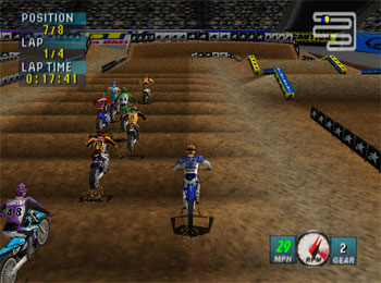 Pantallazo del juego online Jeremy McGrath Supercross 2000 (N64)