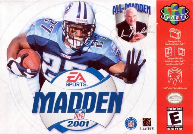 Carátula del juego Madden NFL 2001 (N64)
