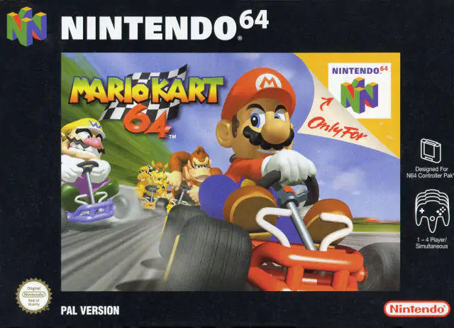 Portada de la descarga de Mario Kart 64