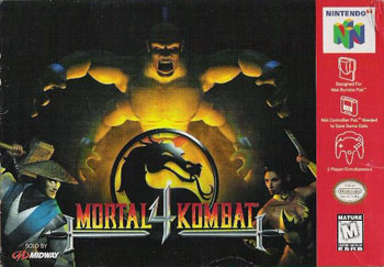 Carátula del juego Mortal Kombat 4 (N64)
