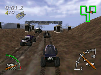 Pantallazo del juego online Monster Truck Madness 64 (N64)