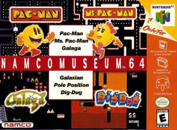Portada de la descarga de Namco Museum 64