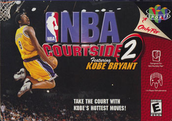 Carátula del juego NBA Courtside 2 Featuring Kobe Bryant (N64)