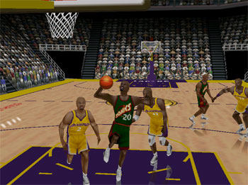 Pantallazo del juego online NBA Courtside 2 Featuring Kobe Bryant (N64)