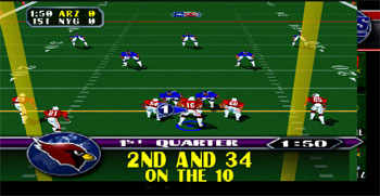 Pantallazo del juego online NFL Blitz (N64)