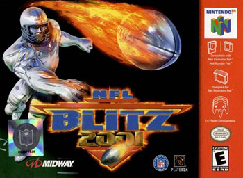 Carátula del juego NFL Blitz 2001 (N64)