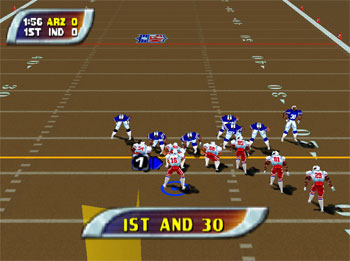 Pantallazo del juego online NFL Blitz 2001 (N64)