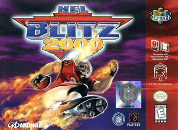 Carátula del juego NFL Blitz 2000 (N64)