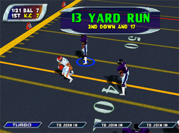 Pantallazo del juego online NFL Blitz Special Edition (N64)