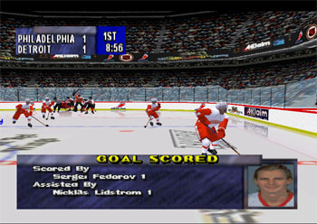 Pantallazo del juego online NHL Breakaway 98 (N64)