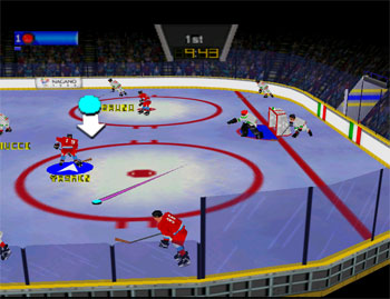 Pantallazo del juego online Olympic Hockey 98 (N64)