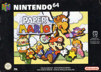 Portada de la descarga de Paper Mario
