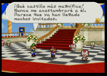 Pantallazo del juego online Paper Mario (N64)