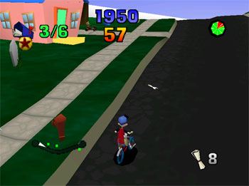 Pantallazo del juego online Paperboy (N64)