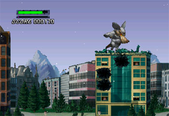 Pantallazo del juego online Rampage 2 Universal Tour (N64)