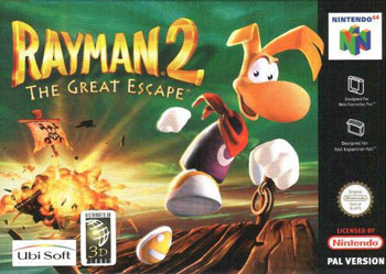 Carátula del juego Rayman 2 The Great Escape (N64)
