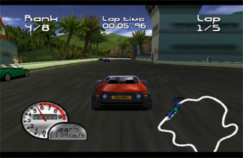 Pantallazo del juego online Roadsters (N64)