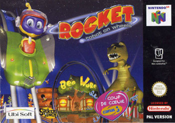 Carátula del juego Rocket Robot on Wheels (N64)