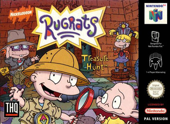 Carátula del juego Rugrats Treasure Hunt (N64)