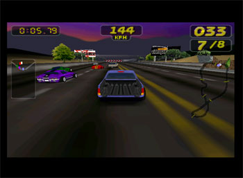 Pantallazo del juego online Rush 2 Extreme Racing USA (N64)