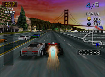 Pantallazo del juego online San Francisco Rush 2049 (N64)