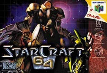 Carátula del juego StarCraft 64 (N64)