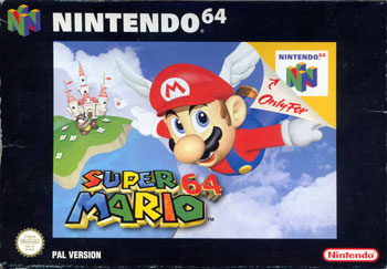 Carátula del juego Super Mario 64 (N64)