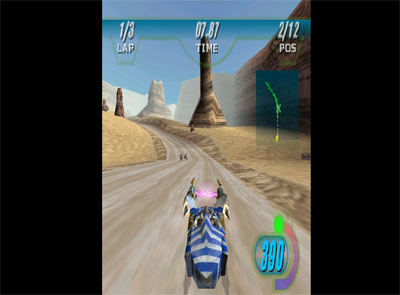 Pantallazo del juego online Star Wars Episode I Racer (N64)