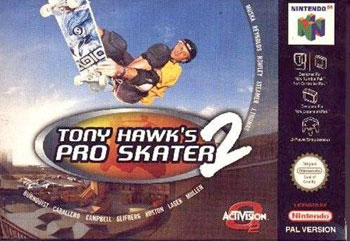 Carátula del juego Tony Hawk's Pro Skater 2 (N64)