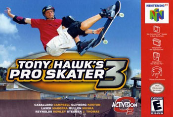 Carátula del juego Tony Hawk's Pro Skater 3 (N64)