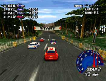 Pantallazo del juego online V-Rally Edition 99 (N64)