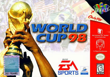 Carátula del juego World Cup 98 (N64)