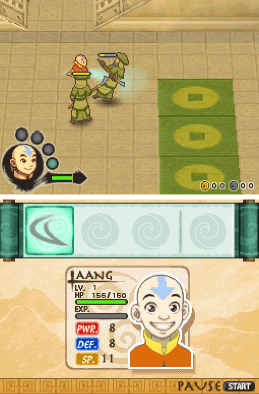 Pantallazo del juego online Avatar The Last Airbender - The Burning Earth (NDS)