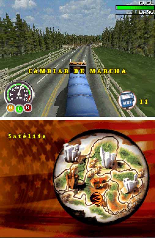 Pantallazo del juego online Big Mutha Truckers (NDS)