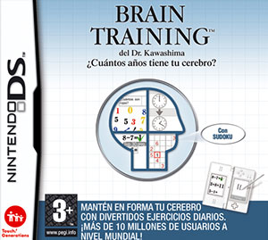 Carátula del juego Brain Training del Dr. Kawashima (NDS)