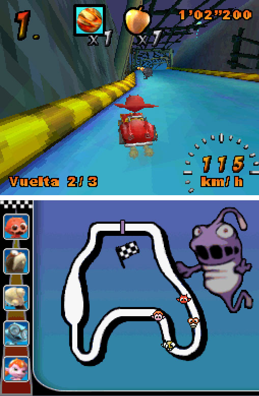 Pantallazo del juego online Cocoto Kart Racer (NDS)