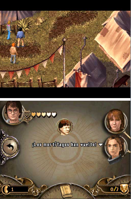 Pantallazo del juego online Harry Potter y el Caliz de Fuego (NDS)