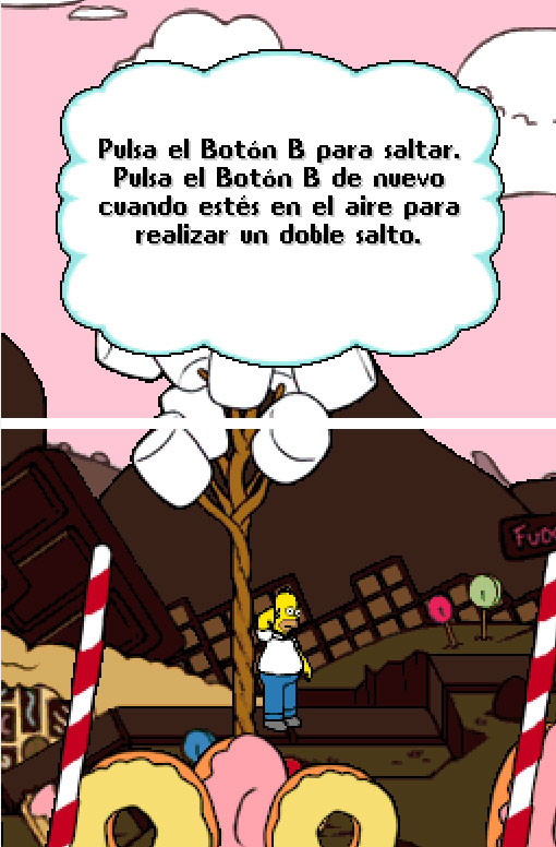 Pantallazo del juego online Los Simpson El VideoJuego (NDS)