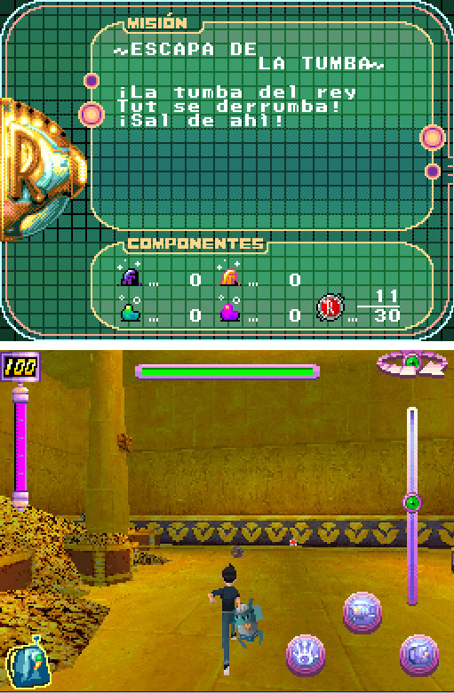 Pantallazo del juego online Descubriendo a los Robinsons (NDS)