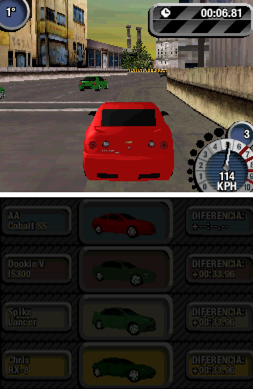 Pantallazo del juego online Need for Speed Most Wanted (NDS)