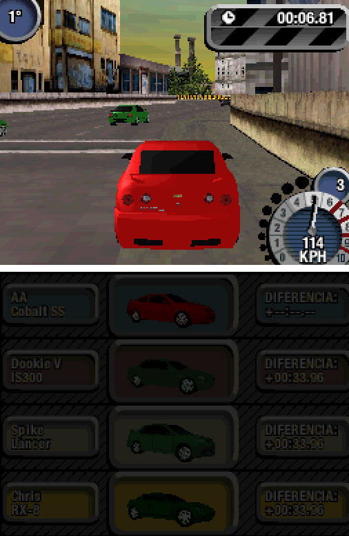 Pantallazo del juego online Need for Speed Most Wanted (NDS)