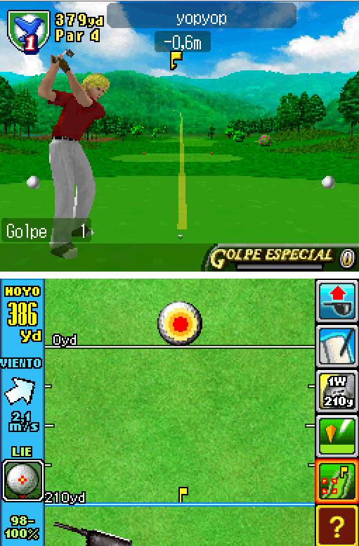 Pantallazo del juego online Nintendo Touch Golf Birdie Challenge (NDS)