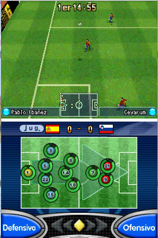 Pantallazo del juego online PES 6 Pro Evolution Soccer (NDS)