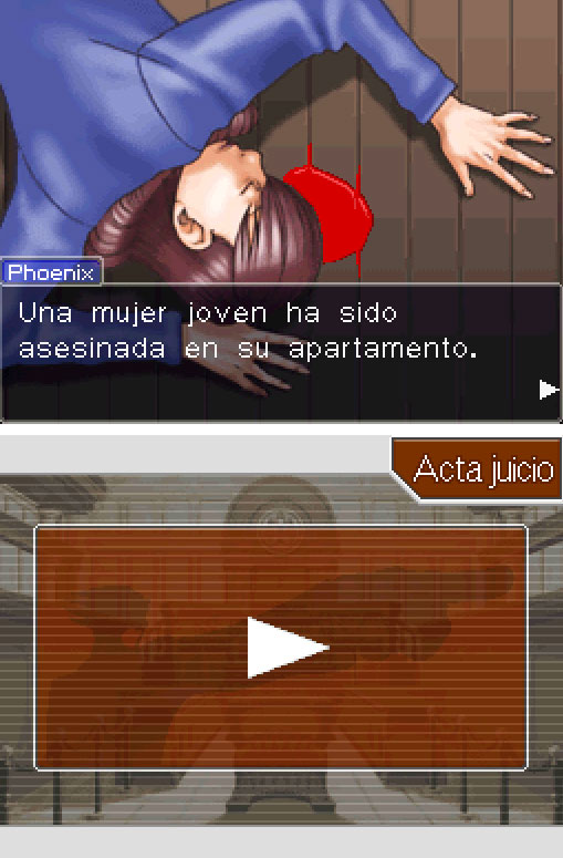 Pantallazo del juego online Phoenix Wright Ace Attorney (NDS)