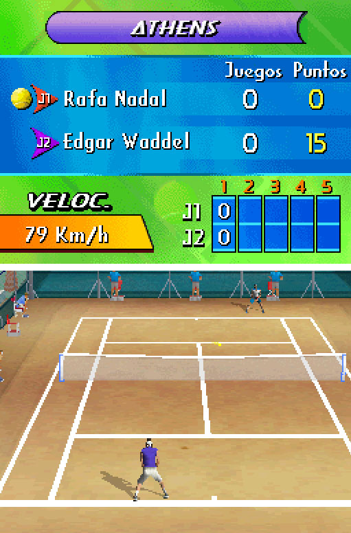 Pantallazo del juego online Rafa Nadal Tennis (NDS)